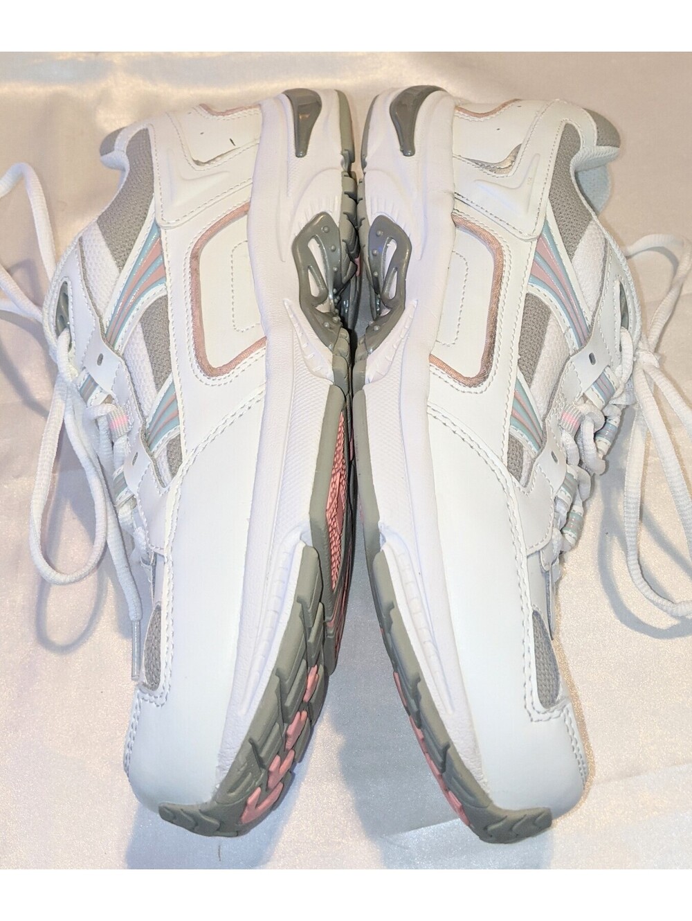 VIONIC Women's 23Walk White/Pink Leather Orthopedic Sneakers Shoes Size 11 EUC - Picture 6 of 8